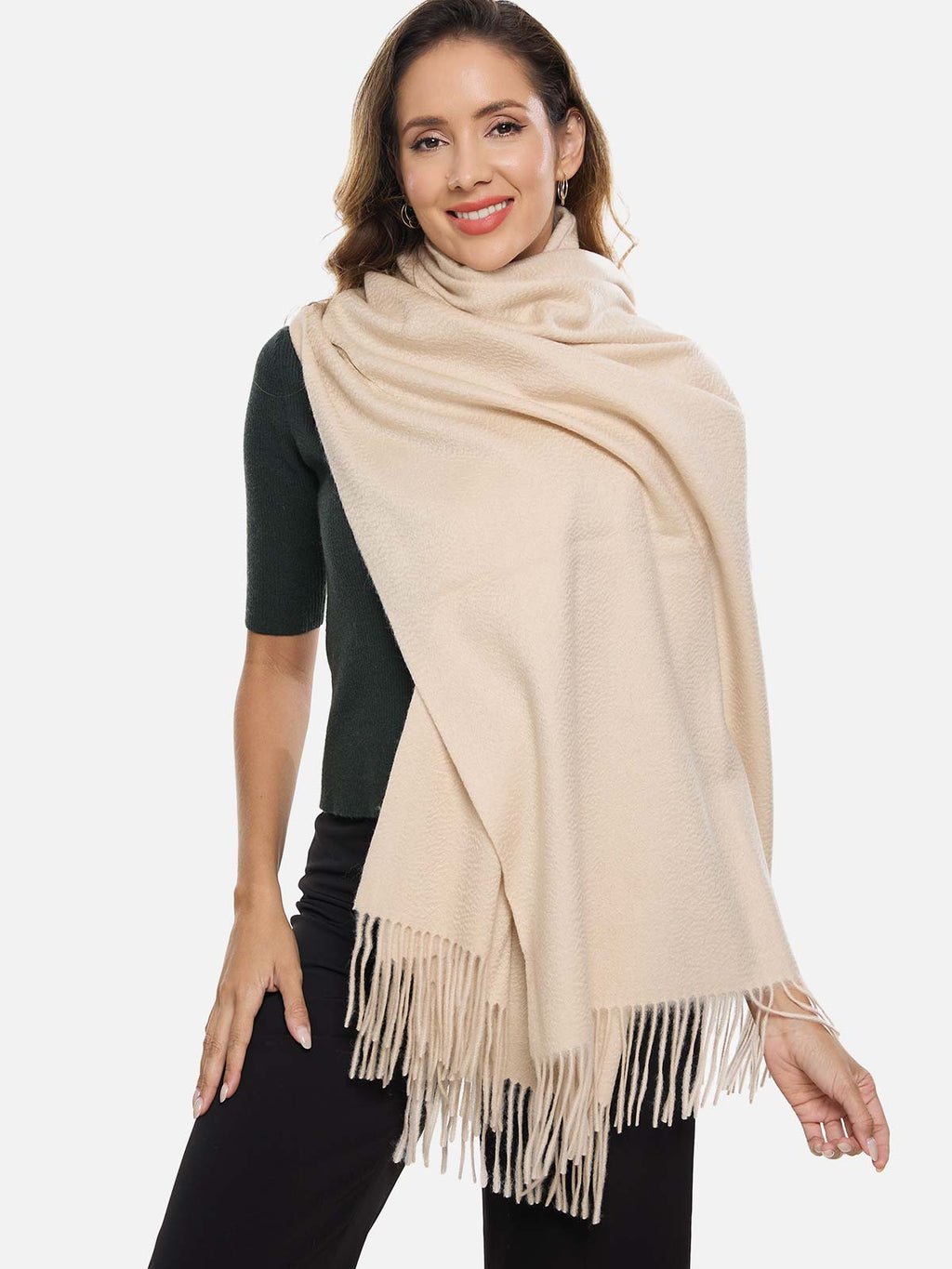 Almond Cashmere Wrap