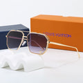 Louis vuitton Metal Double Bridge Polygonal Sunglasses Aviator